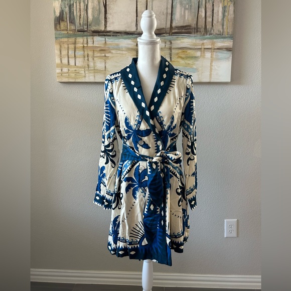 Anthropologie farm rio long sleeve blazer dress - Picture 3 of 7